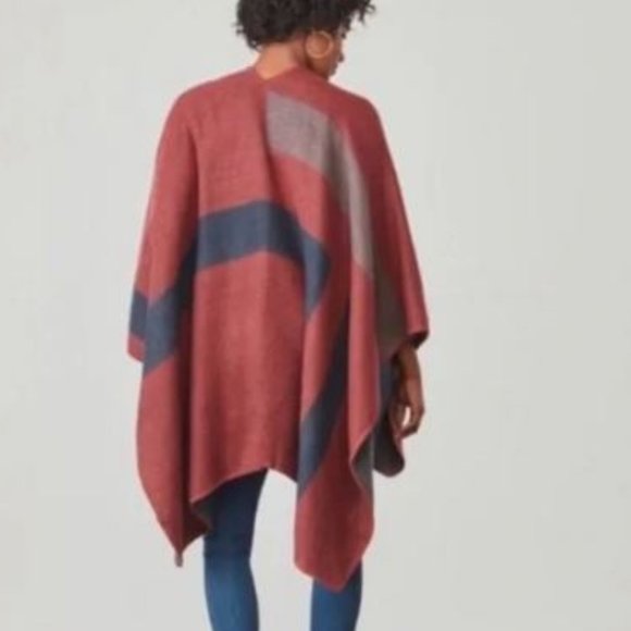 BB Dakota Southwestern Style Blanket Shawl Wrap Poncho – Western Coastal Cowgirl - Picture 2 of 9